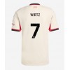 Muški Nogometni Dres Liverpool Florian Wirtz #7 Gostujuci 2025-26 Kratak Rukav Muški Nogometni Dres Liverpool Florian Wirtz #7 Gostujuci 2025-26 Kratak Rukav